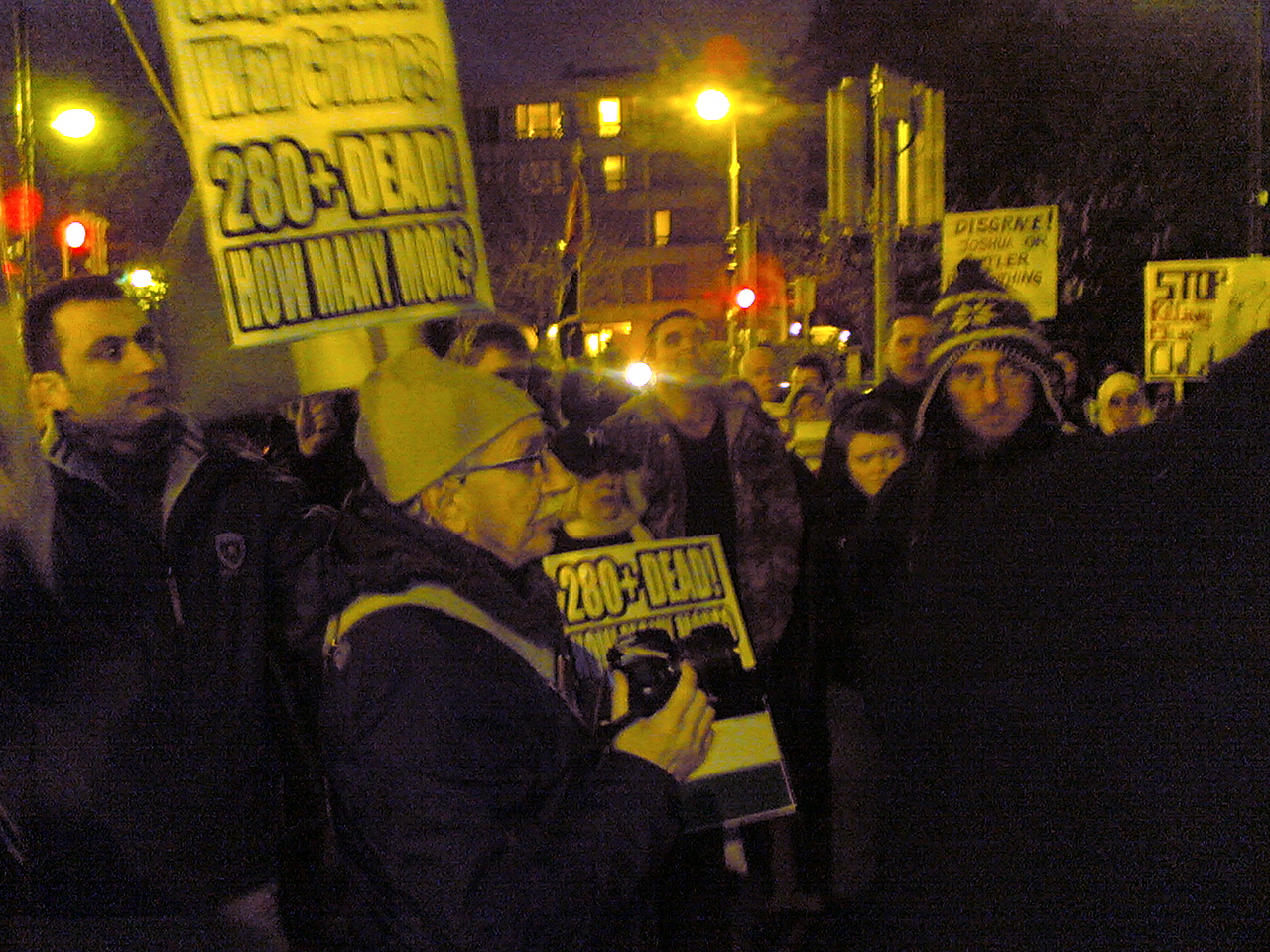 Impage of Protest at Israeli Embassy 29-12-2008
