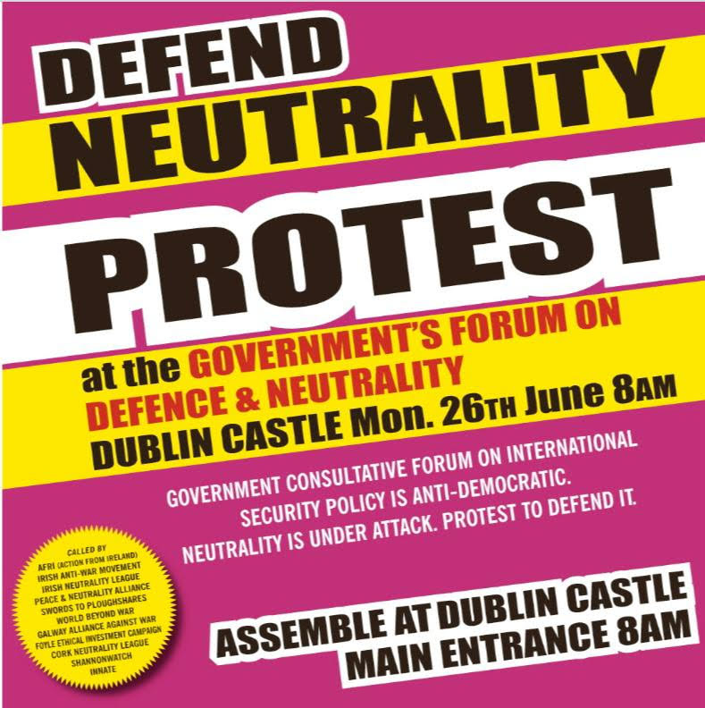 Dublin Castle Protest 26-06-2023 Defend Nuetrality
