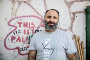 Palestinian activist Issa Amro is the co-founder of Youth Against Settlements and lives in Hebron. Photograph: Sally Hayden